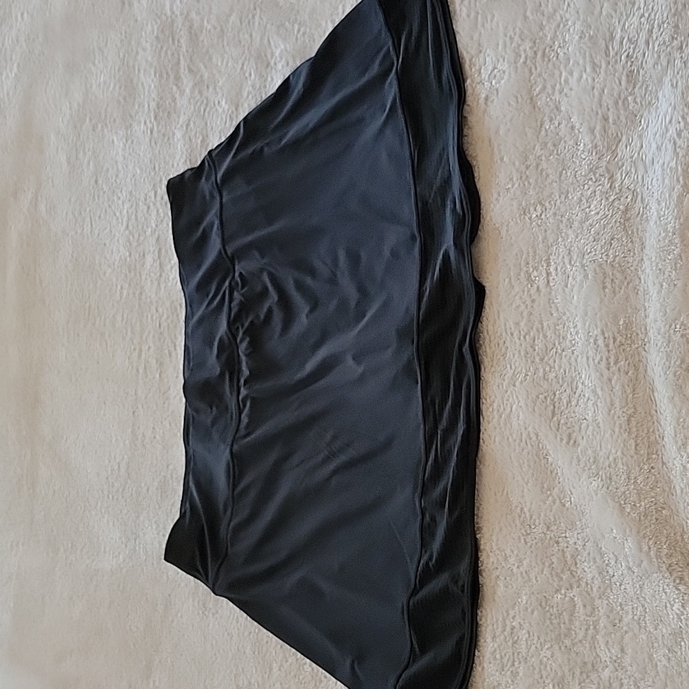 Ideology Womens Shadow Stripe Athletic Tennis Skort Black Sz 2x